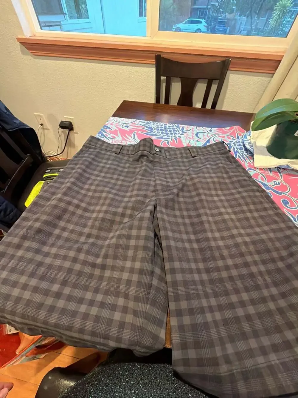 Nike Golf Dri-Fit Men's Plaid Flat Front Golf Shorts Size 40